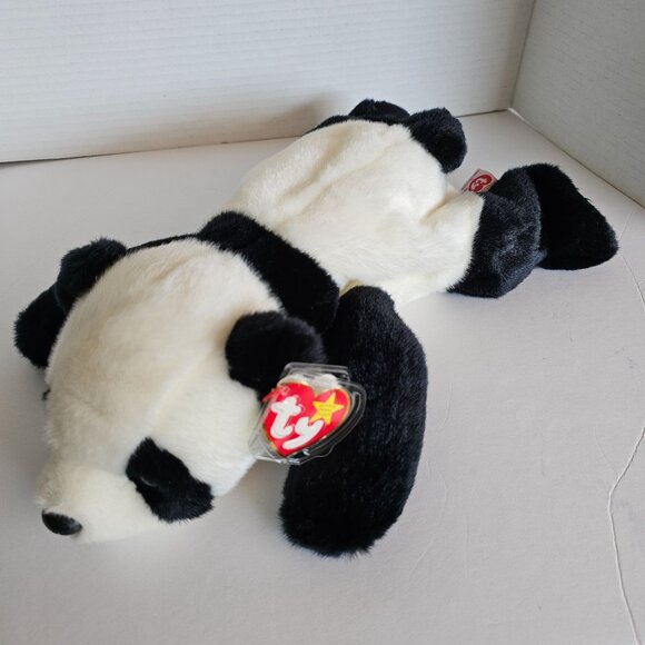 Ty Beanie Buddies Peking Panda Plush Toy 1998 Retired Beanie Baby Tylon - Picture 7 of 11